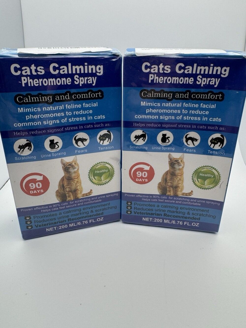 2 Pack Cat Calming Pheromone Spray 6.76oz New Exp 2028